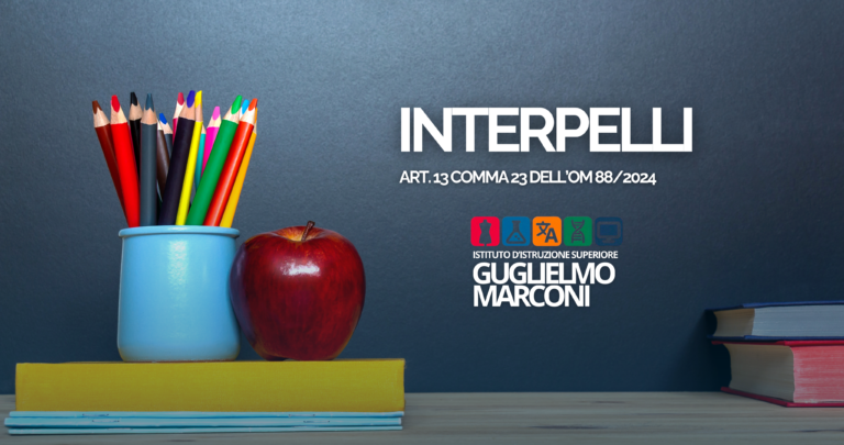 Interpelli ai sensi dell’art. 13 comma 23 dell’OM 88/2024