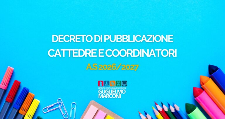 Decreto di assegnazione cattedre e coordinatori