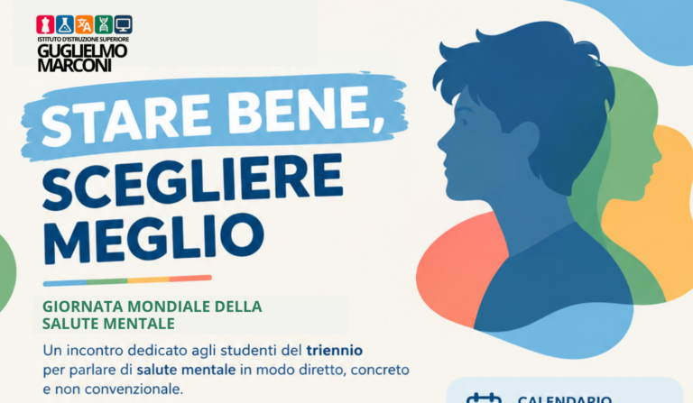 Giornata mondiale della salute mentale – “STARE BENE, SCEGLIERE MEGLIO”
